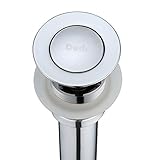 Bathroom Faucet Sink Drain Assembly - Doris D001 Luxury Pop Up Drain Stopper for Bathroom Sink with Overflow,Chrome