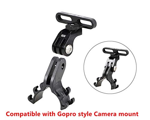 Kbrotech Bicycle Light Torch Flashlight Holder Clip Mount Bracket for Road Bike Cycling Part Adjusted Compatible with Gopro Camera Mount Holder Adapter(2PCS)