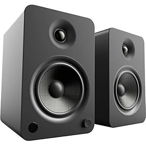 Kanto YU6MB Bluetooth Powered Speakers – 200 Watts – Phono Preamp (Matte Black)