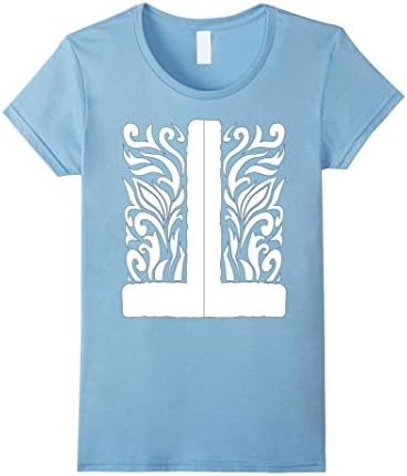 Womens Russian Santa Claus T-shirt Ded Moroz Costume Christmas Medium Baby Blue