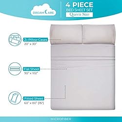 DREAMCARE Queen Size Sheets - Cooling Bed Sheets