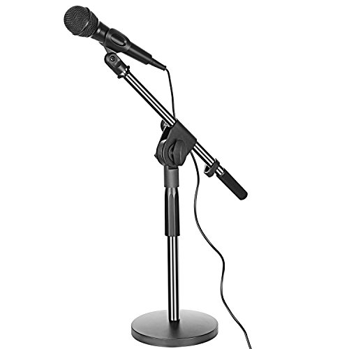Neewer Desktop Microphone Stand with Boom Arm 5/8inch Threaded Mount