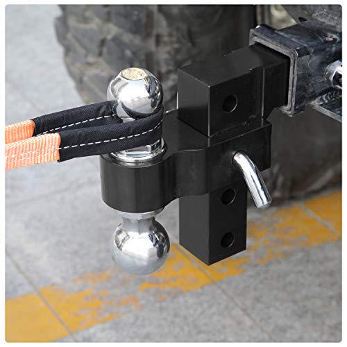 YITAMOTOR Adjustable Trailer Hitch Ball Mount, Fits 2Inch Receiver, 6