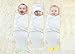 Swaddle Blanket Wrap Set - 100% Cotton, Easy Adjustable Velcro, Cute Animals Design plus Baby Bear Beanie