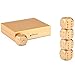 Agile-Shop 5 in 1 Precision Aluminum Alloy Solid Metal Dices Poker Party Game Toy Portable Dice Man Boyfriend Gift - Golden
