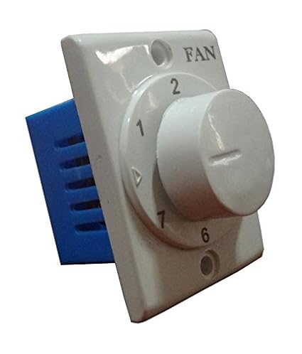 Hi-PLASST Socket 7 Step,Step Type Fan Regulators(White) 1PC/2PCS/3PCS/5PCS/10PCS