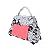 Post-it Pop-up Notes Dispenser for 3 x 3-Inch Notes, Black & White Personalizable Floral Purse, Includes 90 Post-it Notes