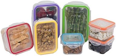 Portion Life - 7 Piece Portion Control Containers - Complete User Guide with 10 Free Recipes, 100 Percent Leak Proof, Optimized Container Design, Comparable to 21 Day Fix