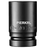 PIERKRL 1 Inch Drive 32mm Deep Impact Socket, Made