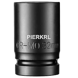 PIERKRL 1 Inch Drive 32mm Deep Impact Socket, Made