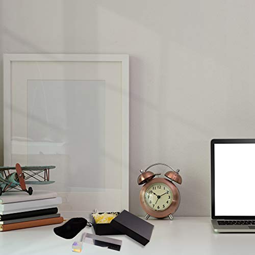 2 Pack Optical Crystal Prism Set, 100mm Triangular Prism, 20mm Crystal Cube for Teaching Light Spectrum, Science Physics and Photo Photography, Rainbow Suncatcher