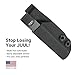 Adjustable Pocket Clip/Belt Holster for JUUL Vape E-Cig Kydex Holder Sleeve Cover Carrying Case | Made in The USA - Device Not Included