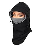 Purjoy Warm Thickening Fleece Balaclava Full Face Mask Hats Neck Warmer Outdoor Winter Sports