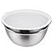 Stainless Steel Mixing Bowls Set of 5,with Plastic Lids-JUNING