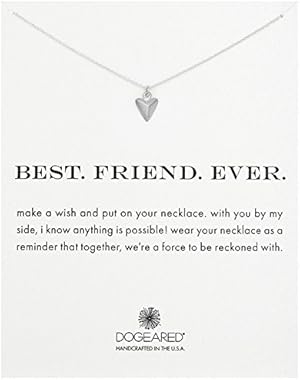 Reminders Best Friend Ever Pyramid Heart Pendant Necklace, 18