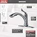 Delta Linden Brushed Nickel Kitchen Faucet with Pull-Out Sprayer, Contemporary Single Hole Kitchen Sink Faucet, Single Handle, Arctic Stainless 4353-AR-DST