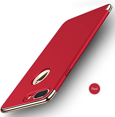 Misokoo Shockproof Luxury Ultra Thin Hard Iphone 7 cases and Iphone 7 plus cases (Red for Iphone 7)