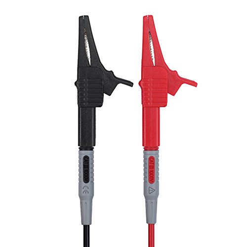 Proster Multimeter Probe Test Lead Kit with Alligator Clips Replaceable Automotive Multimeter Leads Clamp Meter Leads Electronic Multimeter Test Leads