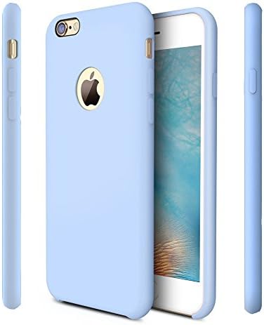 Iphone 6/6s PLUS Candy Matte Case / Liquid Silicone Rubber Case for Apple / Silicone Case For Apple Phone / Slim Fit Silicone Gel Rubber Protective Case / Apple Case for Iphone 6/6s PLUS (Light Blue)