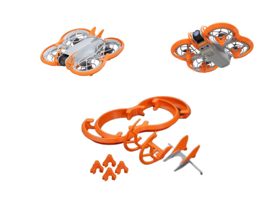 Neo Drone Protection Accessories Kit for Neo – Propeller Guards, Gimbal Bumper, Tail Wing, and Landing Gear (Upgrade Version, Lightweight & Streamlined Design) (Grey)