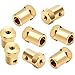 Sunshane 8 Pack 7 mm Motor Flexible Coupling Connector for Car Wheels Tires Shaft
