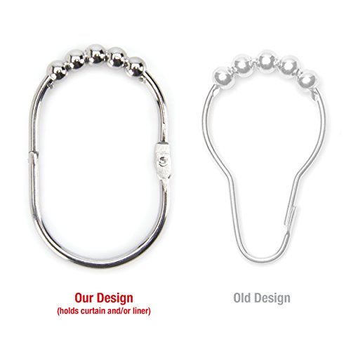 image for 2 Lb. Depot 2LB Depot Wide Shower Curtain Rings / Hooks Set, Decorati
