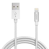 AUKEY Lightning Cable, 3.95ft Nylon Braided [Apple MFi Certified] for iPhone 7, 7 Plus, 6, 6S, 6 Plus, iPad Pro and More