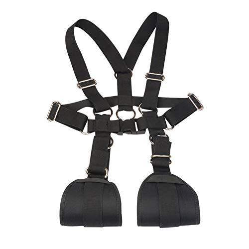 SOFT-L Bed Bondage Restraints Kit for Sex Play, Adjustable Straps and Neck Pillow Thigh Bondage Collection Sets Bondage Collection Sex Toy for Male Female Couple,Black