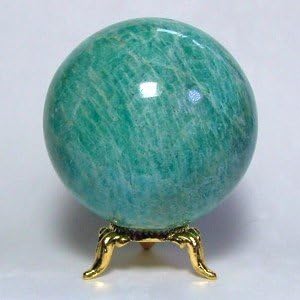 Metaphysical Healing Crystal Polished Sphere Ball Mineral Feng Shui Chakra Aura Balance Stone (Amazonite 50-60mm)