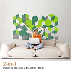 JBER Hexagon Acoustic Panels Beveled Edge Sound