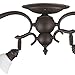 Canarm IT217A04ORB10 Addison 4-Light Dropped Track Lighting with Flat Opal Glass Shades, Oil Rubbed Bronze