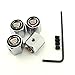 iDoood Anti-Theft Tire Steam Valve Caps 4 pcs Set for Cadillac