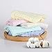 NKKFREY Baby Muslin Washcloths -Natural Muslin Cotton Baby Wipes- Soft Newborn Face Towel for Sensitive Skin-Baby Register as Shower Gift,12x12 Inches,5 Colors.