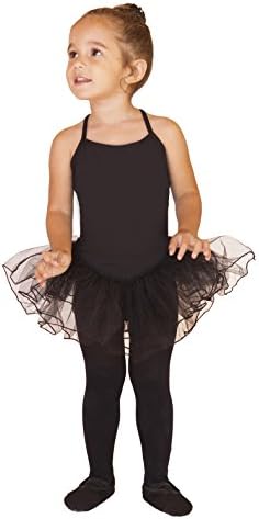 Girls Skirted Dance Leotard | Spaghetti Straps and Tutu Skirt | for Dance, Tumbling, Ballet or Gymnastics