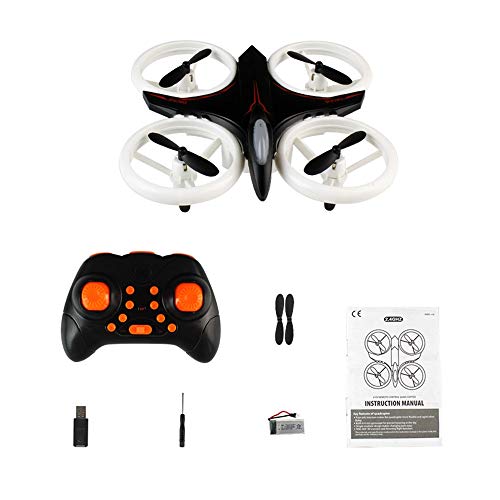 Maonet Black JJRC XXD158 Cool Light 6-Axis Gyroscope Headless Mode Plastic Mini RC Quadcopter RTF (Black, 15155.2cm)