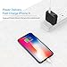 VOGEK 48W USB C with Power Delivery Wall Charger Adapter + Quick Charge 3.0 for MacBook Air, iPad Pro, iPhone X/8/8 Plus, Nexus 5X/6P, LG, Pixel, Mate Book, Moto Z, Samsung Galaxy and Nintendo Switch