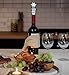 Cheers Cow Glass Wine Stopper With LED Changing Lights - Elegant Multi Color LED Lights Wine Bottle Stopper, Reusable Farm Life Animal Bottle Topper Plug Sealer, Cute Home Decor & Bar Tool Accessory