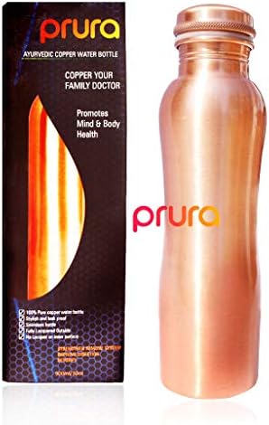 PRURA Copper Water Bottle A Leak Proof Ayurvedic Pure Copper Vessel