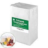 Premium! O2frepak 100Gallon Size Bags 11" x 16"Vacuum Sealer Storage Bags for Food Saver, Seal a Meal Vac Sealers, BPA Free, Heavy Duty Commercial Grade, Sous Vide Vaccume Safe, Upgrade Design Pre-Cut Bag