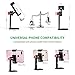 Wall Mount Triangle Boom Arm 70inch /180cm，Flexible Rotation, Save Space, Camera Wall Mount Cellphone Tripod Mount Adapter, Zecti Universal Smartphone Holder