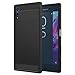 Sony Xperia XZ/XZs Case, MoKo Flexible TPU Bumper Slim Fit Case Carbon Fiber Design Lightweight Shockproof Back Cover for Sony Xperia XZ (2016) / XZs (2017) 5.2 Inch, Black