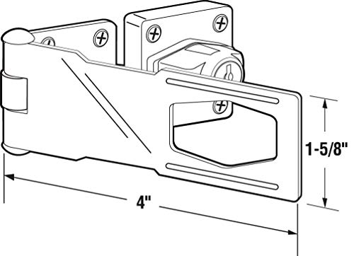 1 Packs+Keyed+Hasp+Locks+Stainless