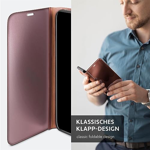 MoEx® Slim Protective Case Compatible with Huawei P10 Lite | Transparent Tinted Glass, Rose Gold