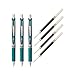 Pentel EnerGel Deluxe RTX Liquid Gel Ink Pen Set Kit, Pack of 3 with 4 Refills (Turquoise - 0.7mm) �