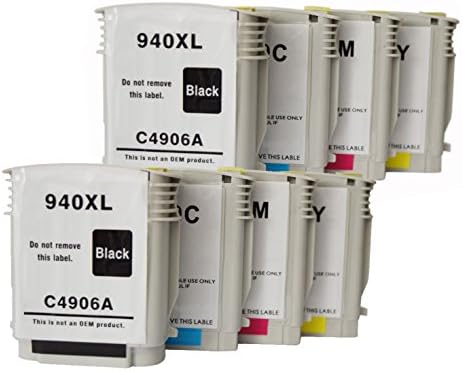 Caidi ™ Ink Cartridges for 940xl Ink Cartridges 940xl C4906aa for 940xl Black Cyan Magenta Yellow Combo Pack Set Officejet Pro 8000 8500 8500a