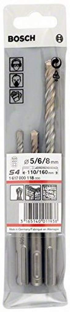 Bosch 1617000118 5.6 x 115 mm/ 8 x 165 mm SDS-Plus-5 Drill bit Set (3-Piece)