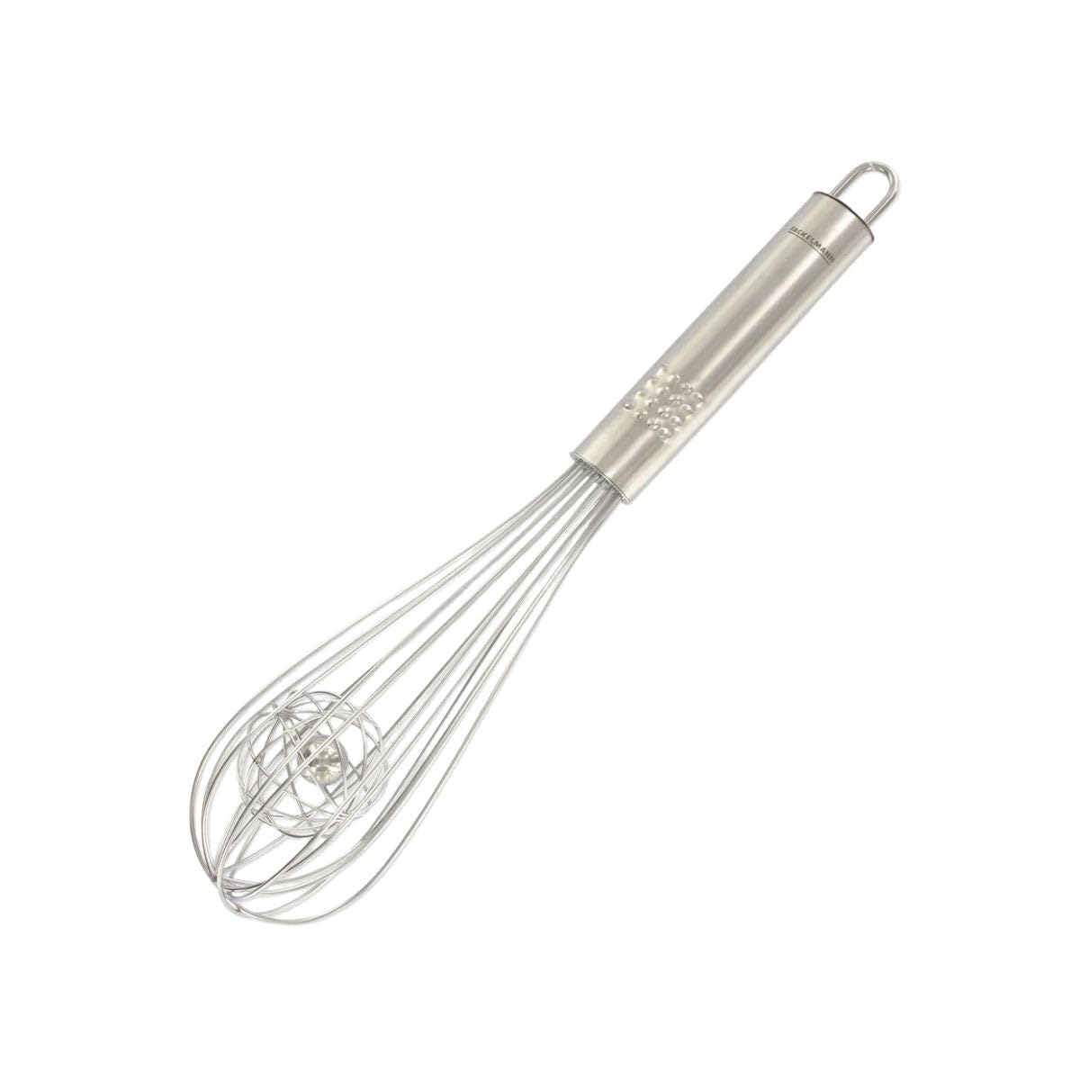 Fackelmann Nirosta Inox 40458 Egg Whisk with Rolling Ball and Suspension Loop Stainless Steel