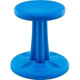 Kore Kids Wobble Chair - Flexible Seating Stool for Classroom & Elementary School, ADD/ADHD - Made in USA - Age 6-7, Grade 1-2, Blue (14in)