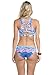 Becca by Rebecca Virtue Women's Cosmic Racerback Bikini Top (D+ Cup)