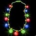 Rhode Island Novelty Christmas Holiday Light-Up Snowflake Ornament Necklace Party Favor